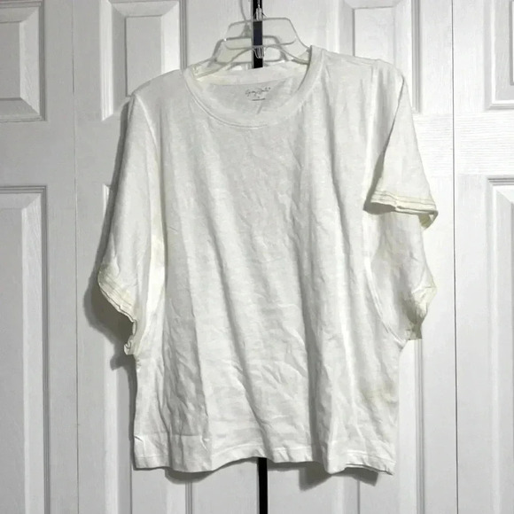 Grey State cream tee shirt top - Picture 4 of 11